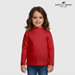 Girls Long Sleeve Mock Neck T-Shirt – Red