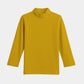 Girls Long Sleeve Mock Neck T-Shirt – Yellow