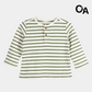 Full Sleeves Green Striped Shirt with Pocket