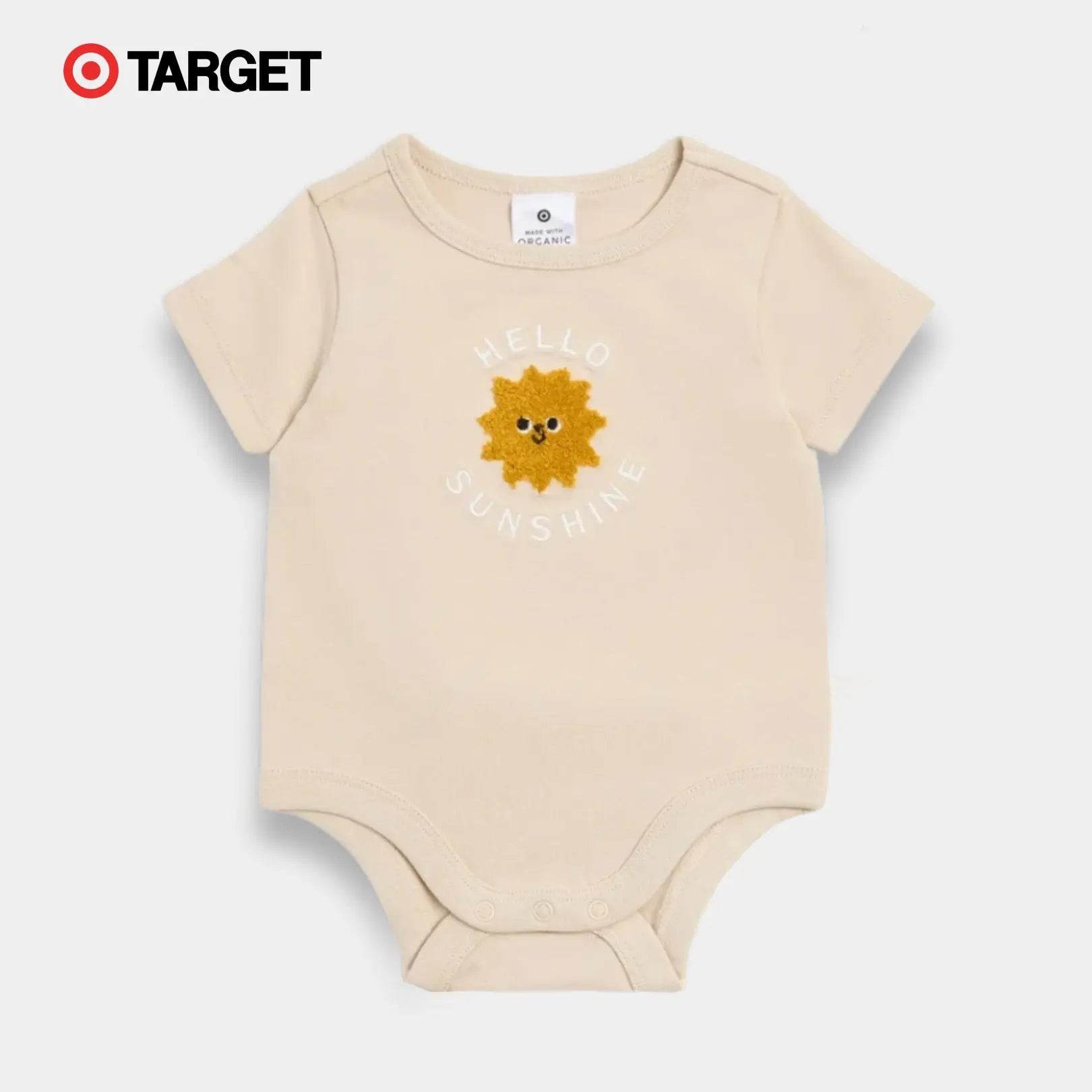 Baby Organic Cotton Bodysuit – Hello Sunshine - KIDKO