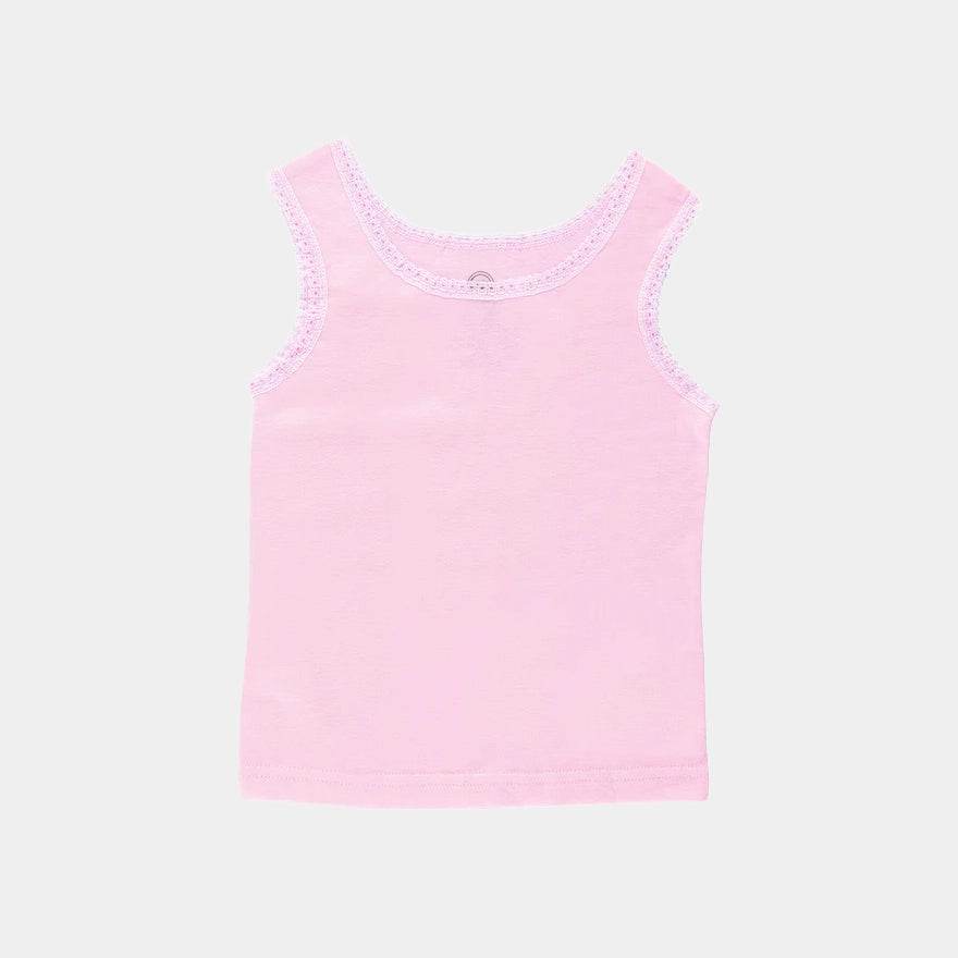 Toddler Girls Cotton Camisole Pack - 4 Colors (Purple, Pink, Green, White) - KIDKO