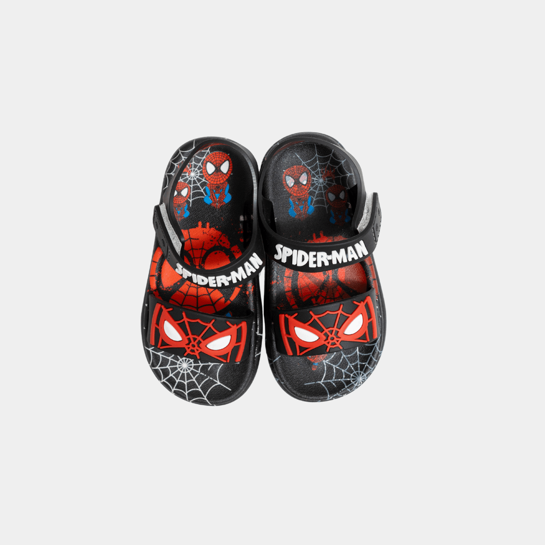 Boys Spider-Man Sandals – Black - KIDKO
