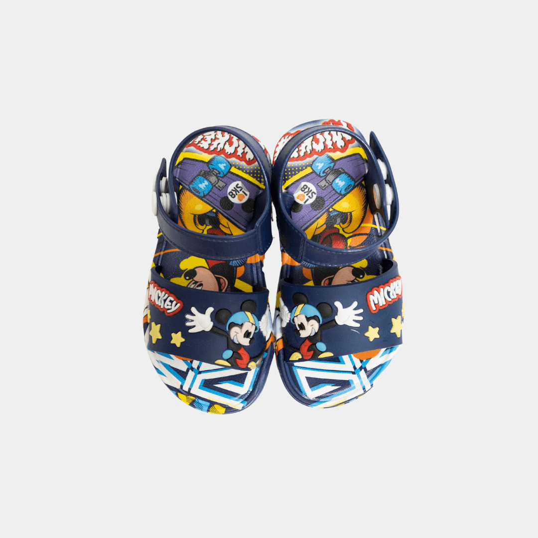 Mickey Mouse Boys Casual Sandals – Navy - KIDKO