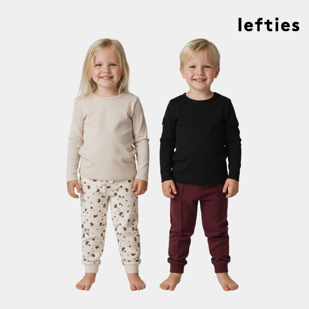 Baby Girls 2-Pack Soft Printed & Solid Jogger Pants