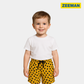 Boys Printed Sweatshorts - Yellow Color