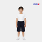 Boys Cotton Shorts - Navy Blue Color