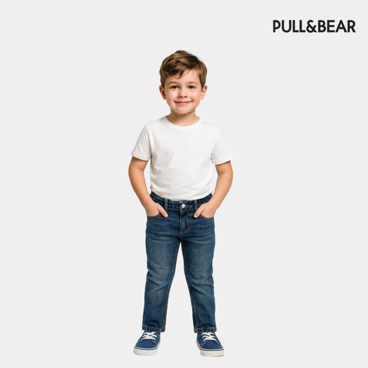 Boys Relaxed-Tapered Jeans - Dark Blue Color
