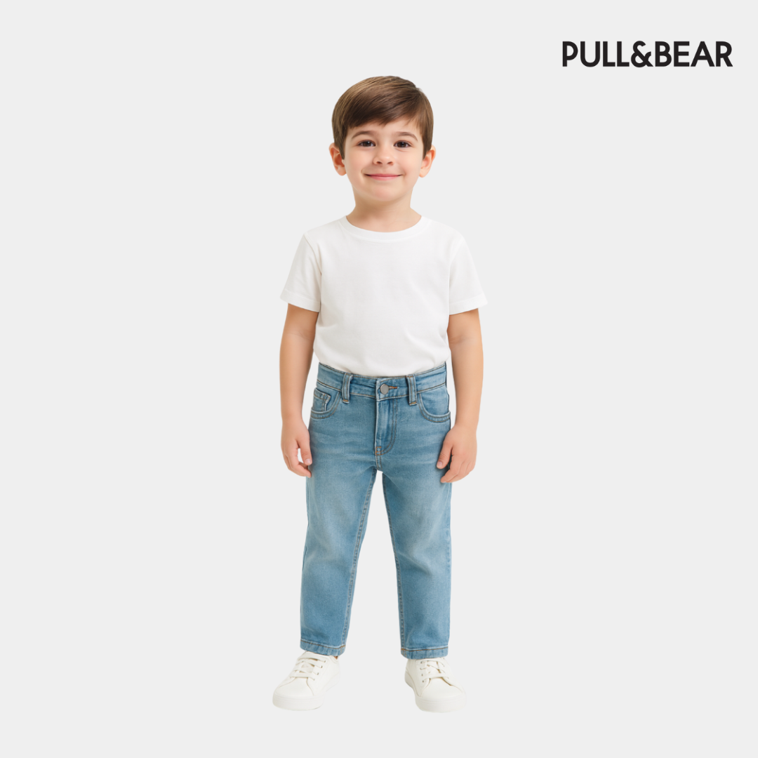 Boys Straight Jeans - Blue Color