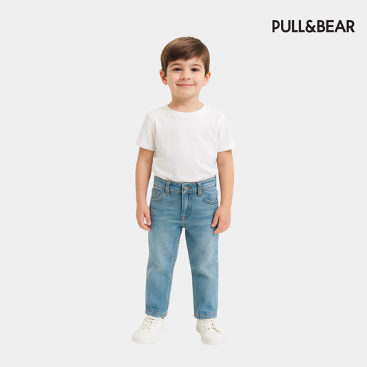 Boys Straight Jeans - Blue Color