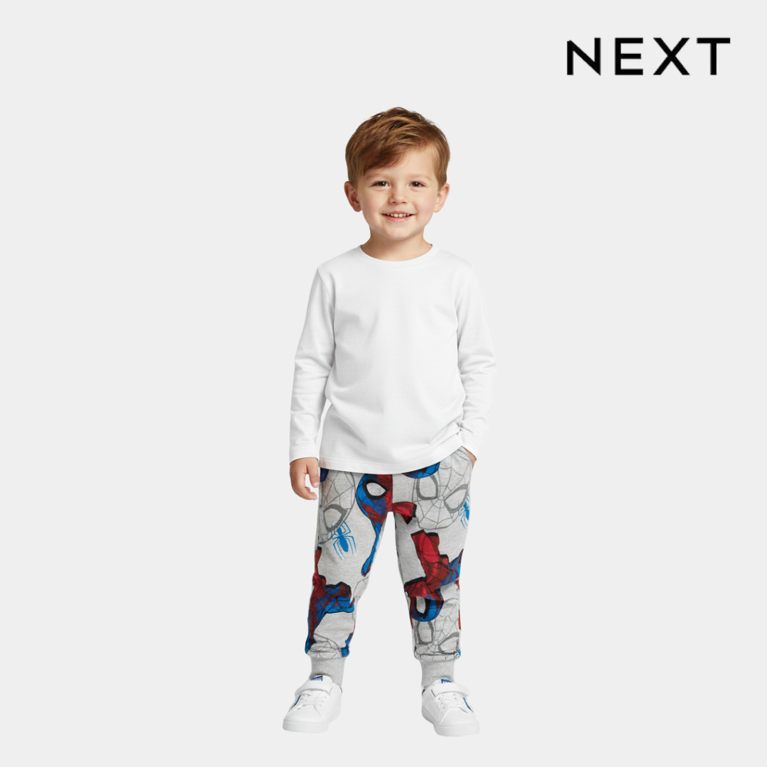 Boys Cotton Trousers – Spiderman Print