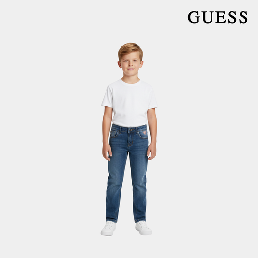 Boys Slim Jeans - Marine Blue Color