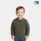 Boys Knitted Cotton Sweater – Olive Green