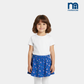 Toddler Girls Floral Printed Skirt - Blue Color