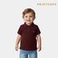 Boys Mehroon Polo Shirt - Reindeer
