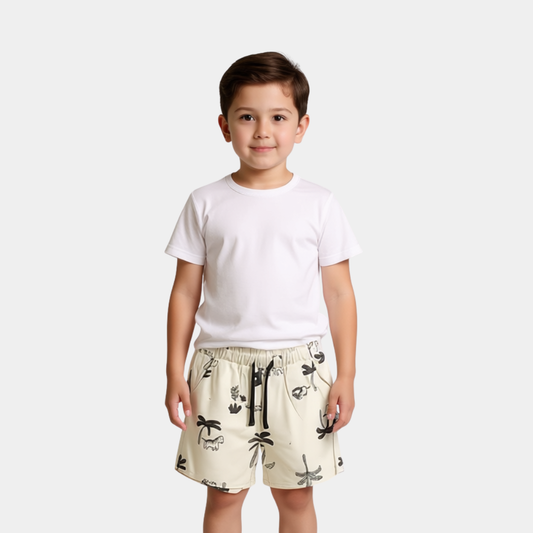 HNM Printed Shorts – Gray - Unisex