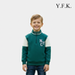Boys Green NYC Quarter-Zip Sweatshirt