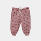 Baby Girls 2-Pack Soft Floral & Plum Jogger Pants