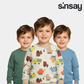 Pack Of 3 Boys Sweatshirt– Green, Blue & Beige Truck Print