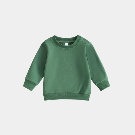 Pack Of 3 Boys Sweatshirt– Green, Blue & Beige Truck Print