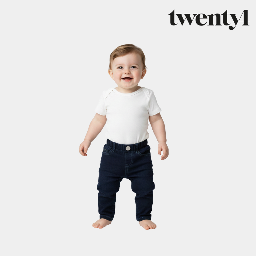 Baby Cotton Jeans - Blue Color