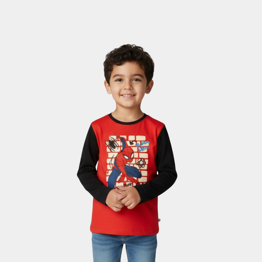 Boys Long Sleeve T-Shirt – Spiderman Print