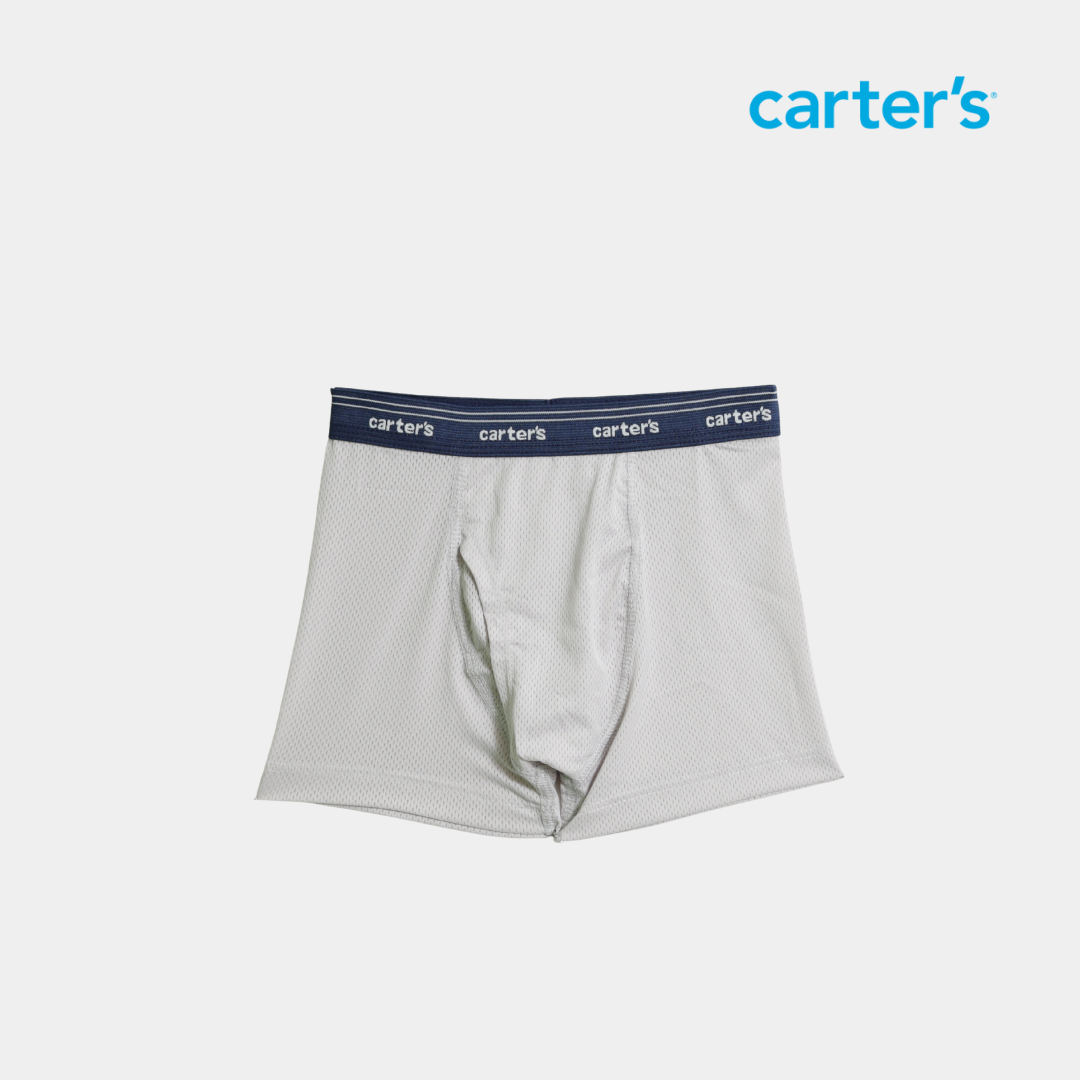 Boys’ Breathable Mesh Boxer Brief – Gray