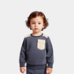 Boys Contrast Pocket Sweatshirt – Softy & Warmy