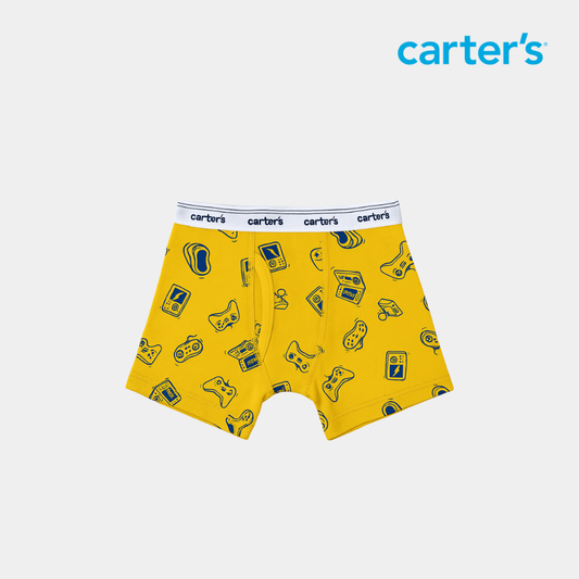 Boys’ Gamer Print Boxer Briefs – Yellow