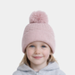 Pink Woolen Cap with Cloth-Like Inner Material