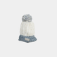 Off-White & Greyish Woolen Cap