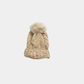 Woolen Cap with Fur Pom-Pom – Warm Winter Knit Hat
