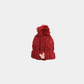 Maroon Woolen Cap with Luxe Fur Lining