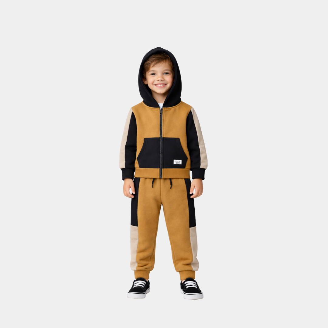 Boys Winter Fleece Hoodie & Jogger Set