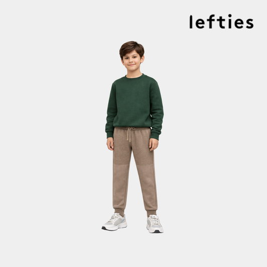 Boys Winter Fleece Ribbed Jogger Pants