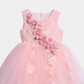 Girls Floral Party Frock – Net Flare Style