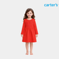 Girls Red Long Sleeve Frock – Soft & Elegant Style