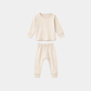Kids Off-White Thermal Suit – Soft Winter Two-Piece Set