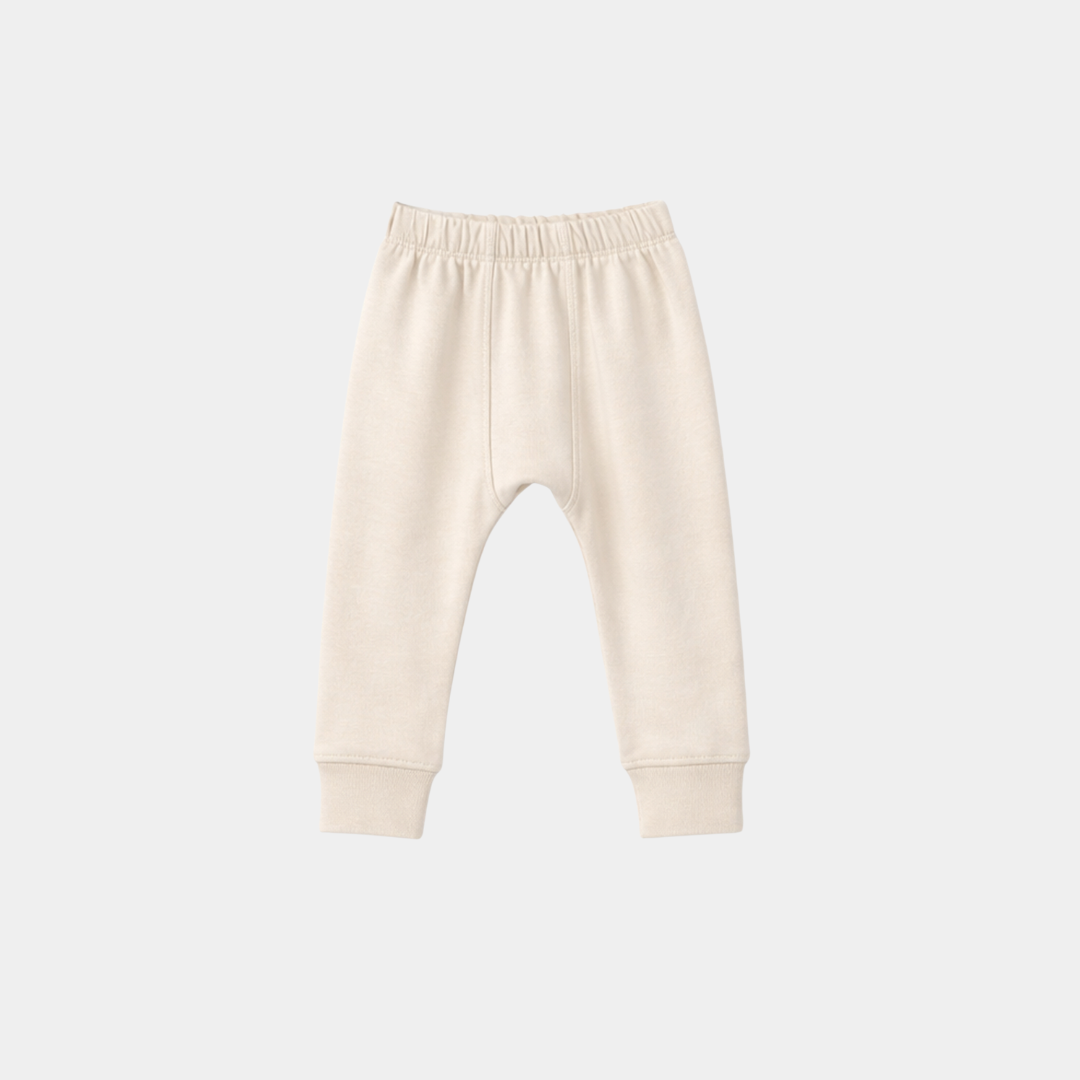 Kids Off-White Thermal Suit – Soft Winter Two-Piece Set