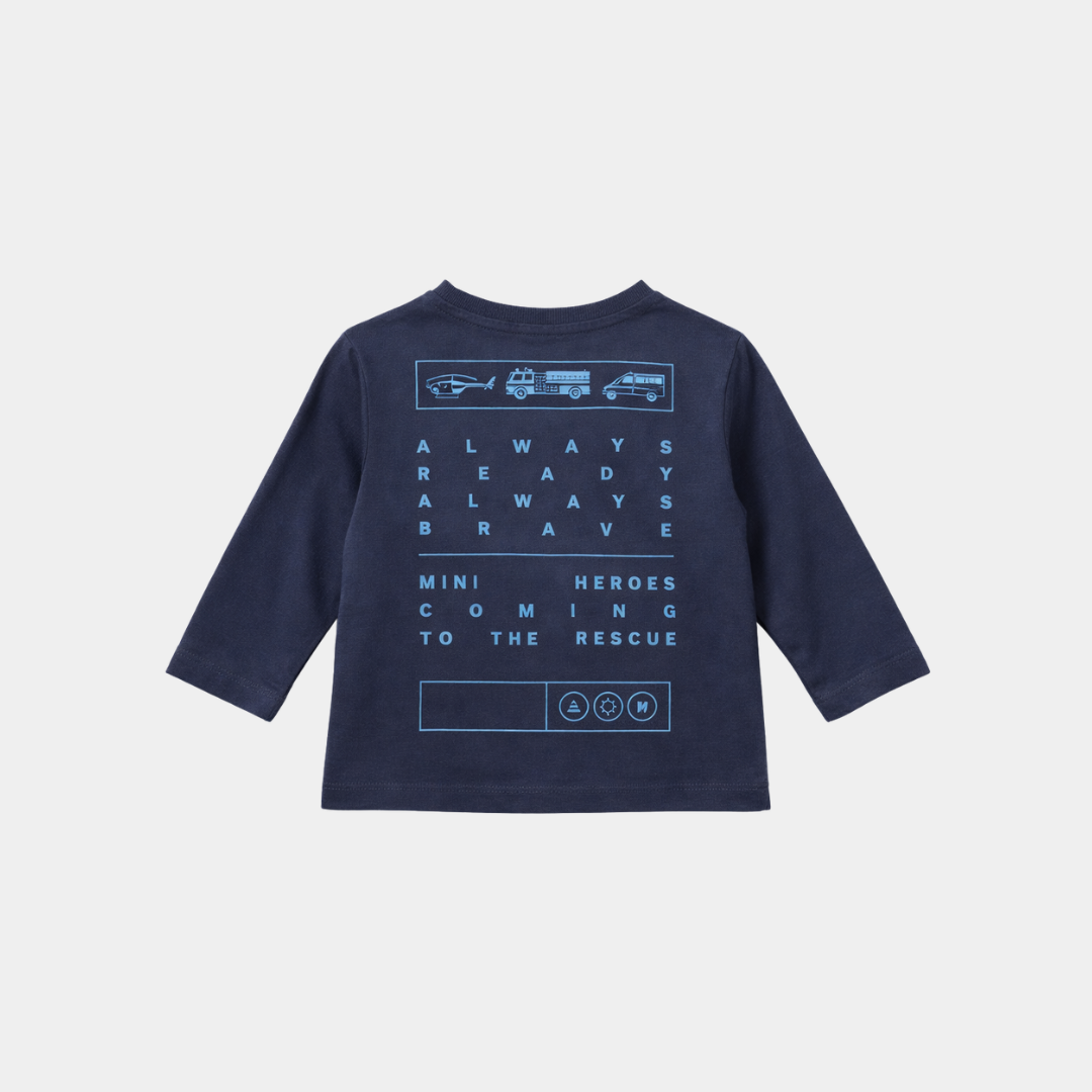 Boys Rescue Theme Long Sleeve Tee – Soft Cotton