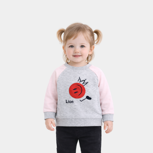Baby Raglan Sweatshirt – Pink