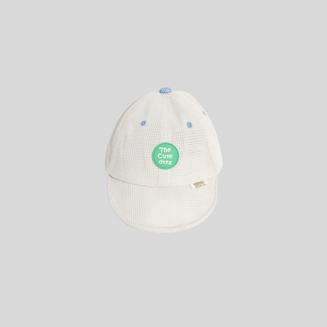 KIDKO White Mesh Baseball Cap for Kids