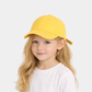 KIDKO Solid Color Baseball Cap for Kids – Bright Yellow
