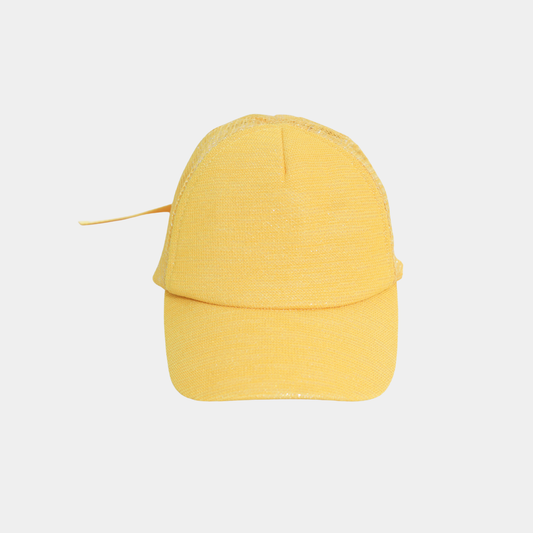 KIDKO Yellow Mesh Baseball Cap for Kids