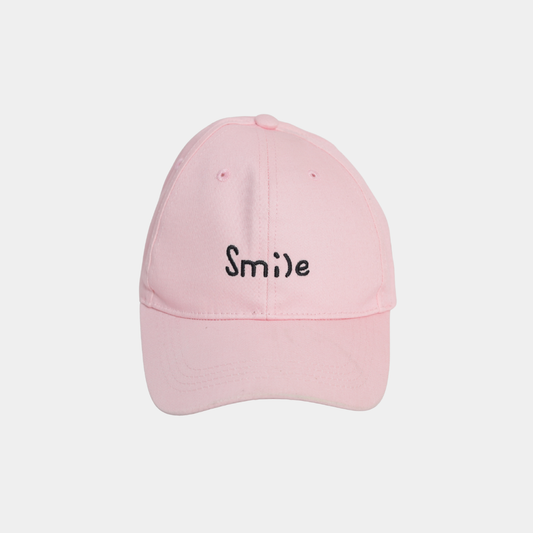 KIDKO Pink “Smile” Baseball Cap for Kids