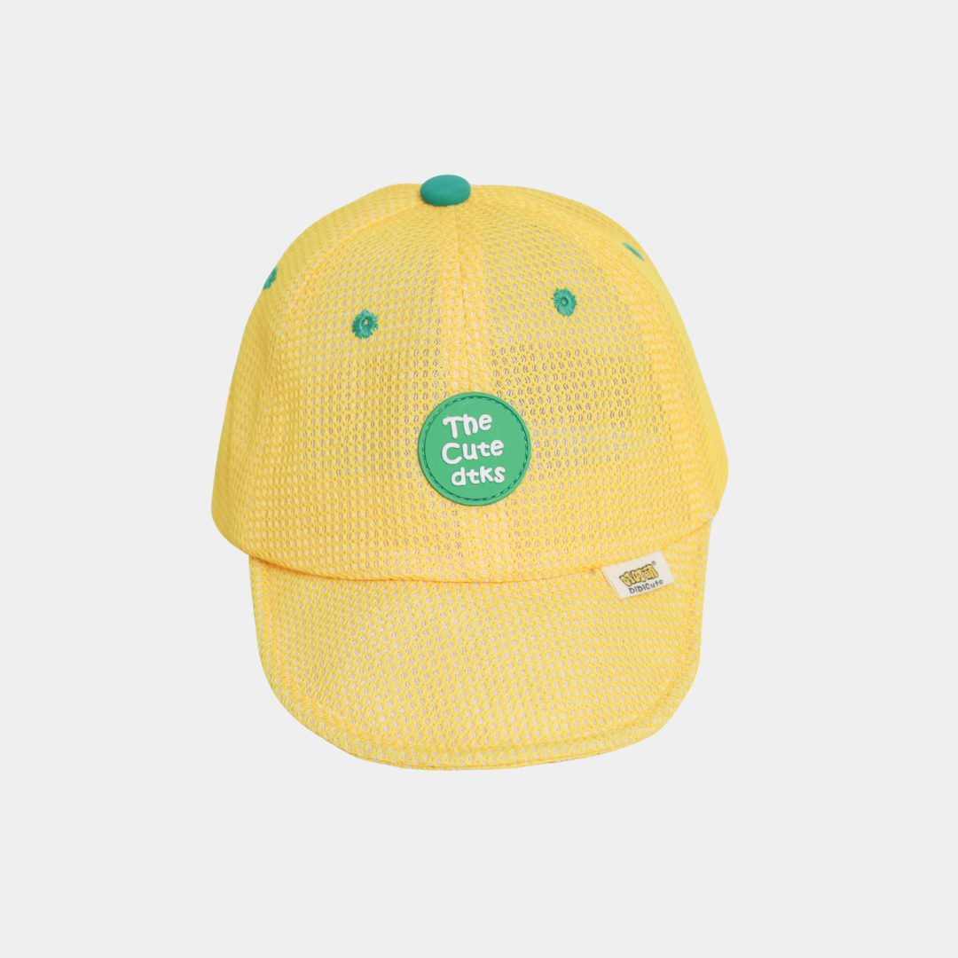 KIDKO Cute Mesh Baseball Cap for Kids – Yellow