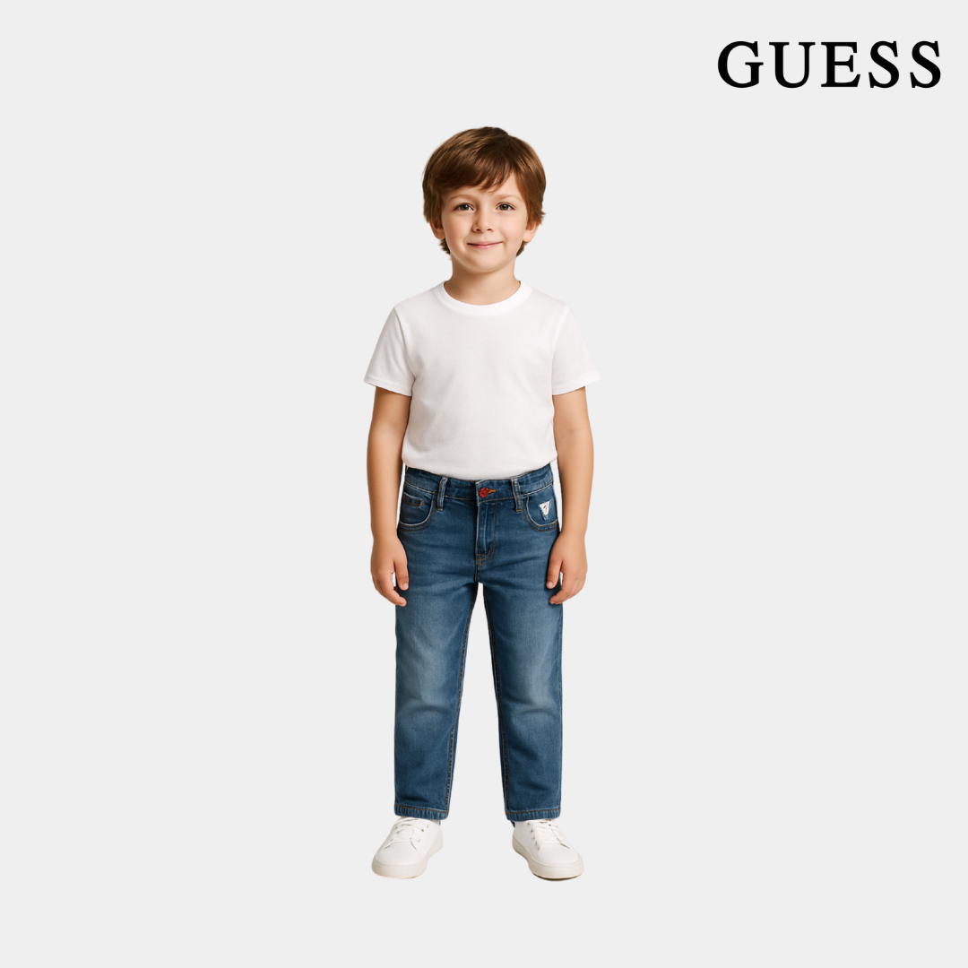 Boys Straight-Leg Jeans - Marine Blue