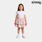 Toddler Girls Ruffle Jersey Skirt - Peach Color
