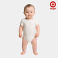 Baby Organic Cotton Bodysuit - Off White Color