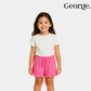 Baby Girls Organic Cotton  Shorts - Coral Pink Color