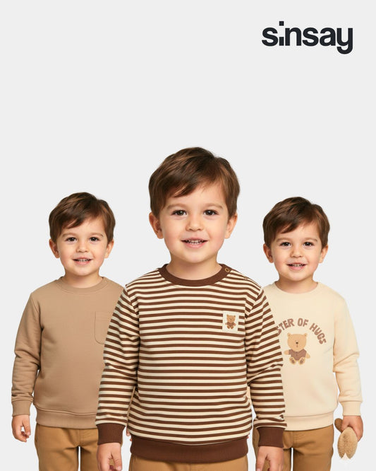 Pack of 3 | Boys Sweatshirts – Multicolor